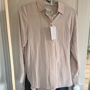 Everlane women’s Light Tan Button Down Shirt